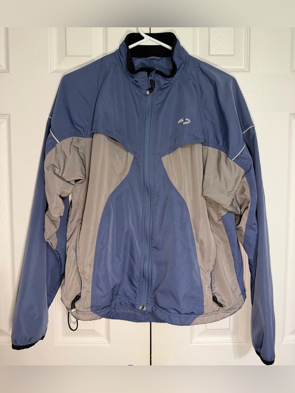 Brooks Blue and Gray Windbreaker Running Jacket
